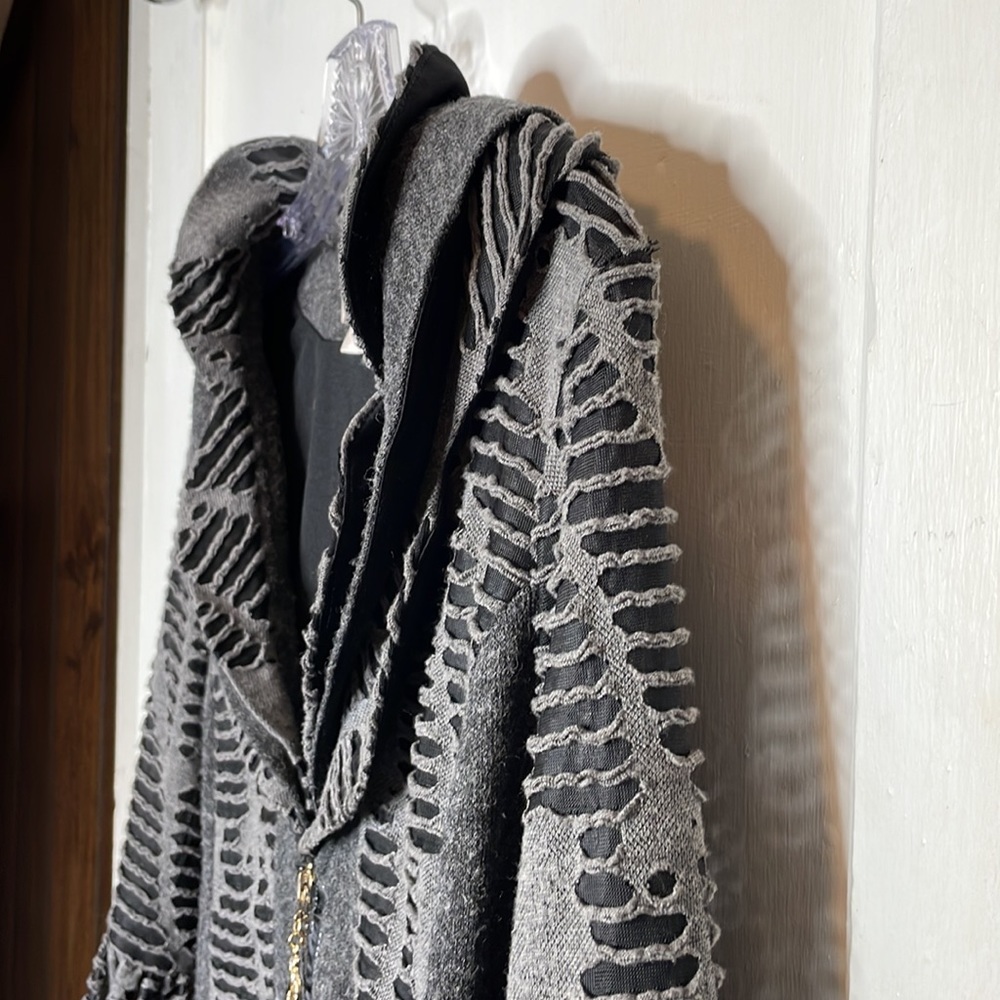 Gray Goth Cardigan - Picture 6 of 12